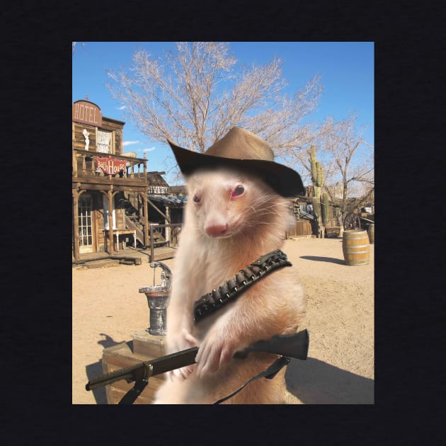 Funny Ferret Cowboy by Random Galaxy